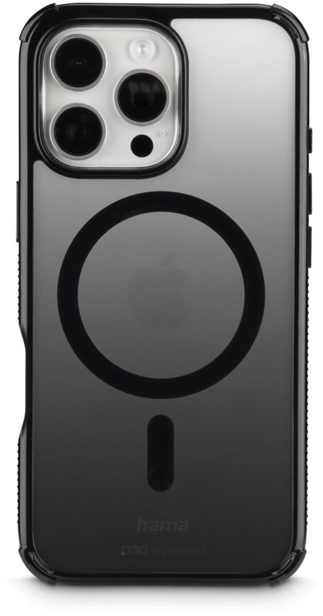 Hama hoesje geschikt voor Iphone 16 Pro Max - Extreme Protect MagCase - Zwart