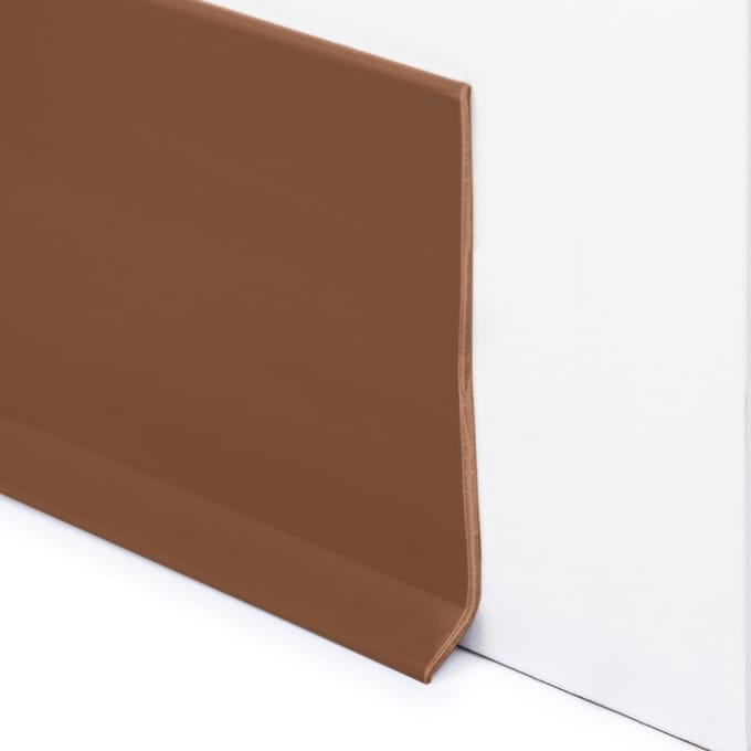 Rubbermagazijn - PVC Plint Bruin - 100x2,8mm - Flexibele plint - Lengte 5 meter - Vloerplint