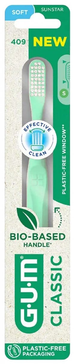 GUM Tandenborstel Classic 409 (Kleur : Water Groen)