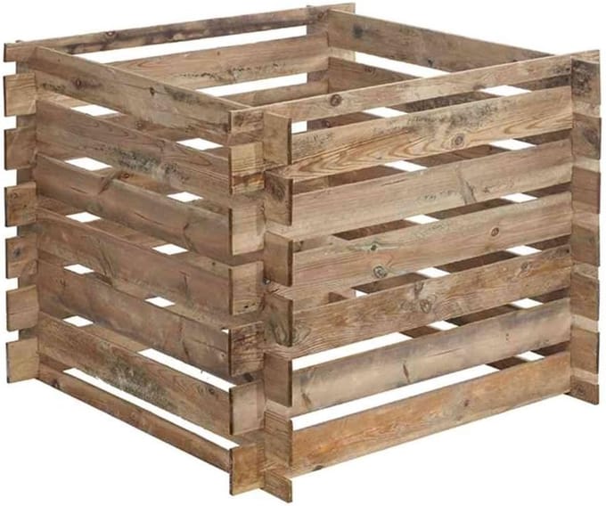 Compostbak 480 L – Duurzame en Gemakkelijke Montage – 100 x 100 x 72 cm
