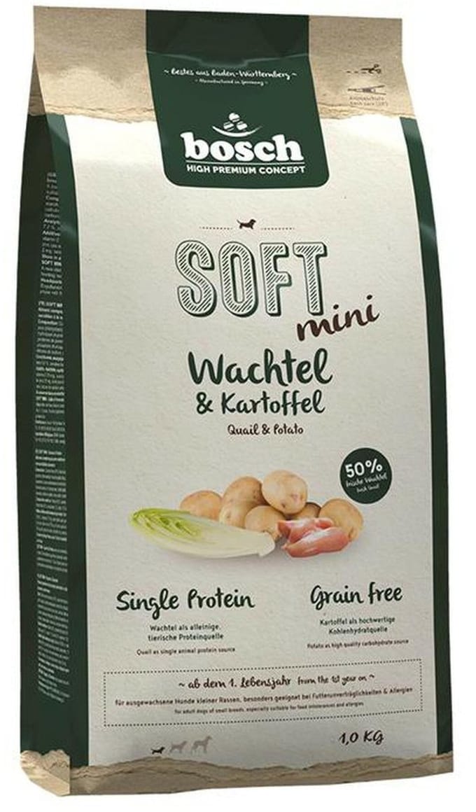 Bosch Soft Mini Hondenvoer - Kwartel en Aardappel - 1 kg