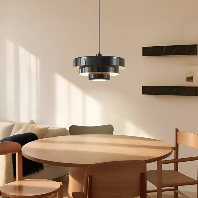 Lindby - hanglamp - 1licht - Metaal - H: 27 cm - E27 - zwart