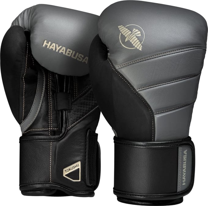 Hayabusa T3 Bokshandschoenen - Grijs / Zwart 14 oz