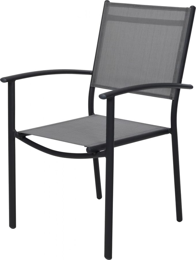 Pro Garden Stapelstoel Tuin Aluminium 87cm Grijs