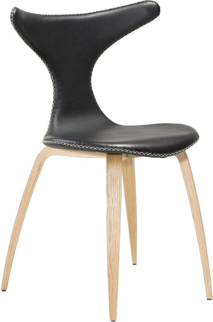 Dan-Form eetkamerstoel dolphin zwart eiken 83 x 55 x 50 (4 stuks)