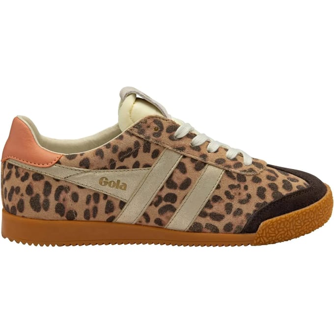 Gola Elan Safari - Damessneaker - Leopard-Mocha-Goud-Terracotta