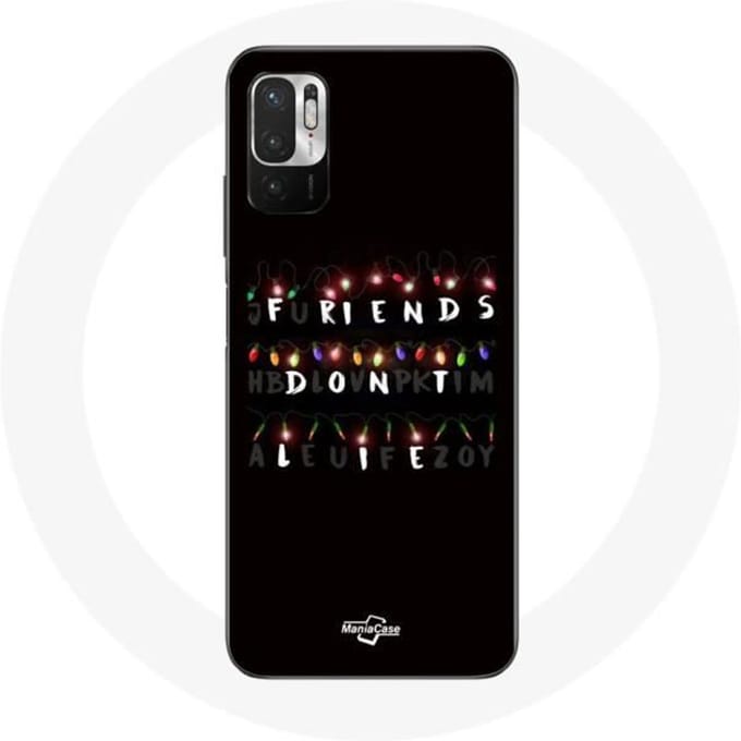 Coque pour Xiaomi Redmi Note 10 5G Stranger Things Affiche Friends Don't Lie Joyeux noël