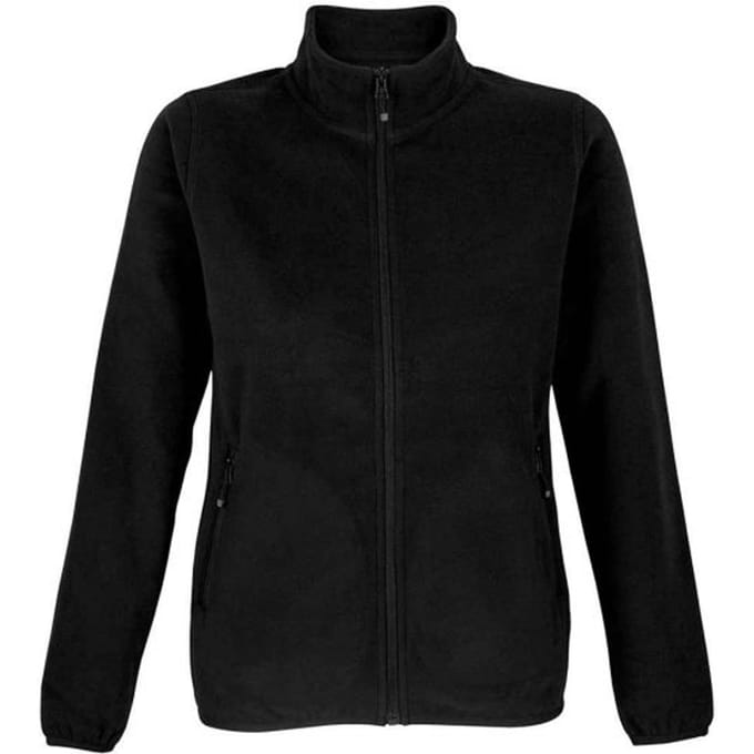 SOLS Vrouwen/Dames Factor Fleecejack met rits (Zwart)
