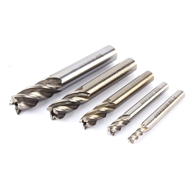 Hoge Kwaliteit 12mm HSS CNC Rechte Schacht 4 Snijvlakken Vingerfrees Freesboor