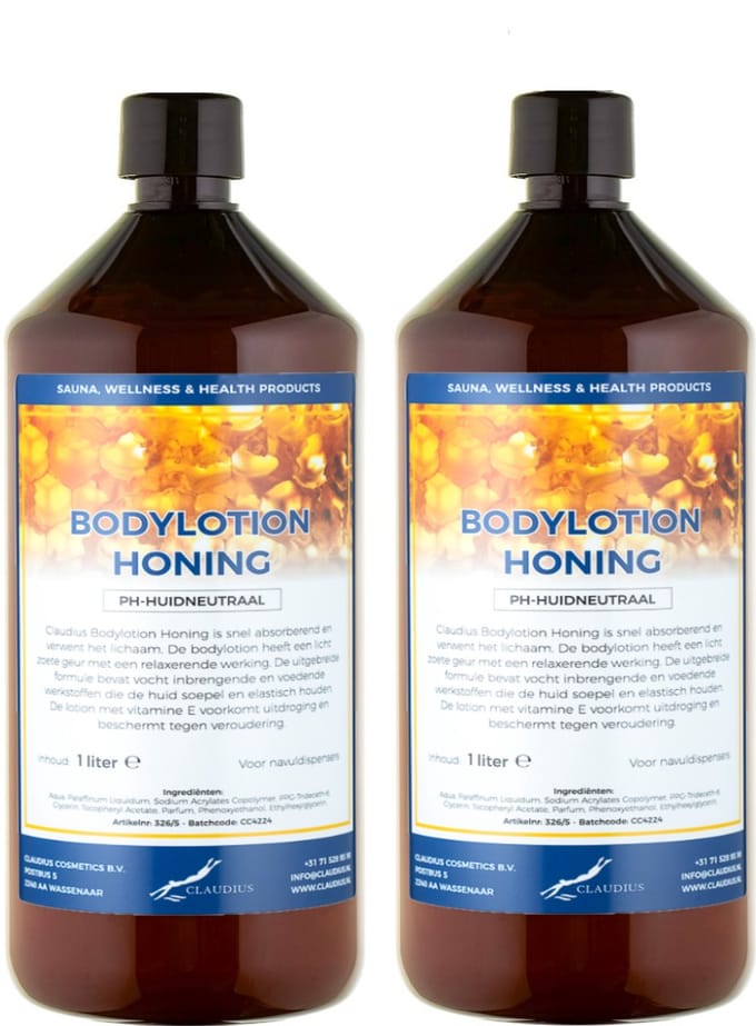 Bodylotion Honing 1 Liter - set van 2 stuks