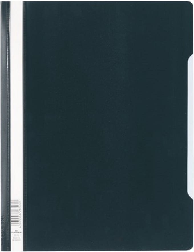 Durable – snelhechtmap zwart – 10 stuk