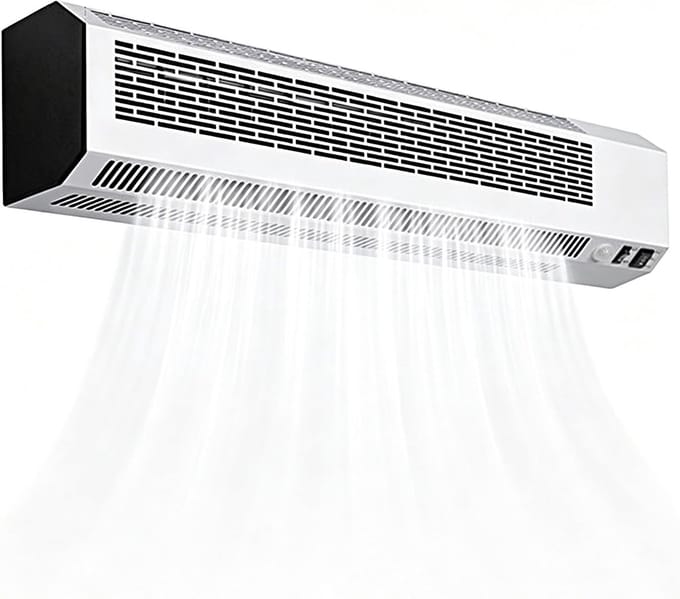Luchtgordijn Machine - Wandventilator - Schone Lucht - Bewegingssensor - 90 cm - Multicolor