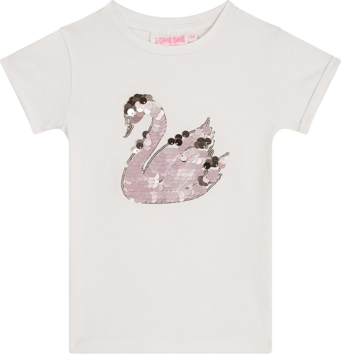 Someone ANIEK-SG-02-C Meisjes T-shirt - ECRU