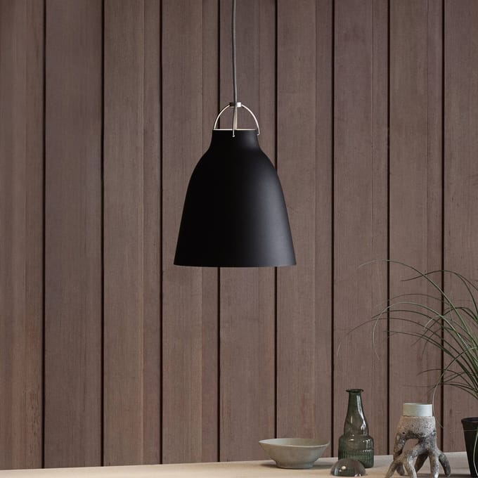 Fritz Hansen - Caravaggio hanglamp mat - zwart - Kabellengte 3m - P2=M