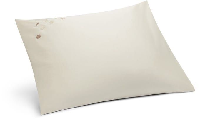 Yumeko kussensloop katoensatijn warm wit seashell 60x70 - Bio, eco & fairtrade - 1 stuk
