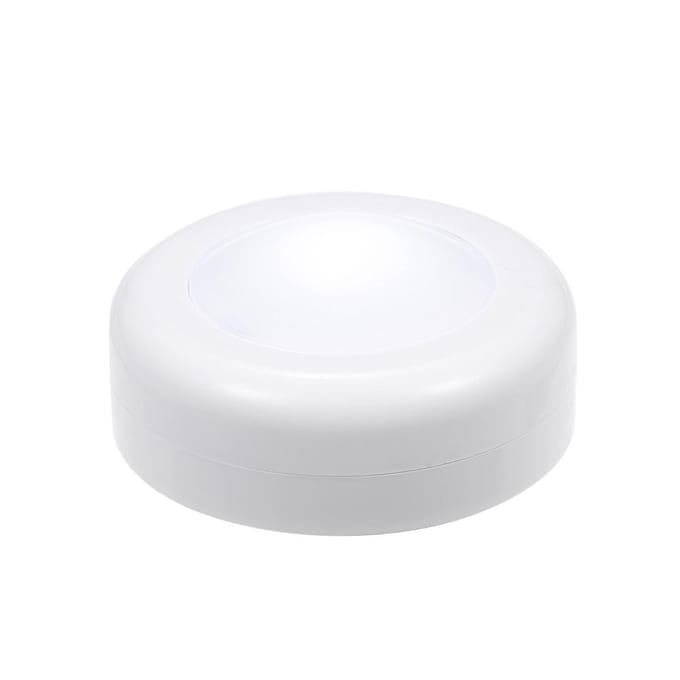 Tomshine DC5V 0,25W RGB LED Kastlamp Puck Lamp 3 * AAA Batterij Aangedreven Werking 6 Pakken white