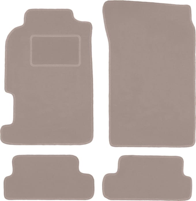 Beige veloursmatten voor: Honda CRX DelSol coupé, cabrio (1992-1997)