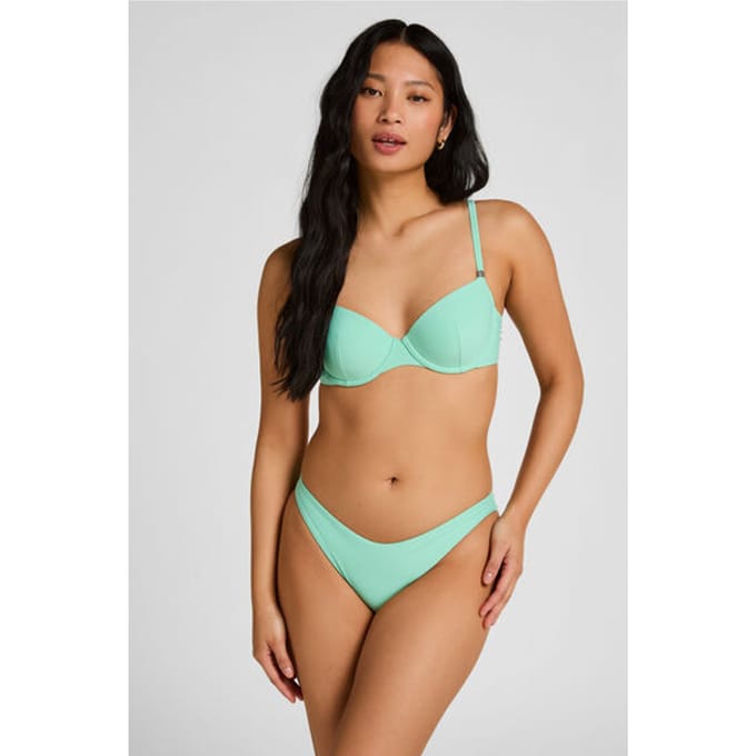 Hunkemöller Hoog Uitgesneden Bikinibroekje Luxe Groen