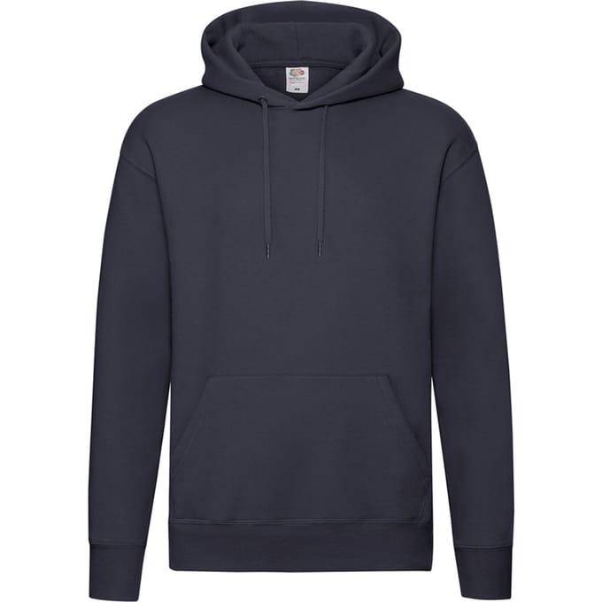 Fruit of the Loom Heren Premium 70/30 effen hoodie (Deep Navy)