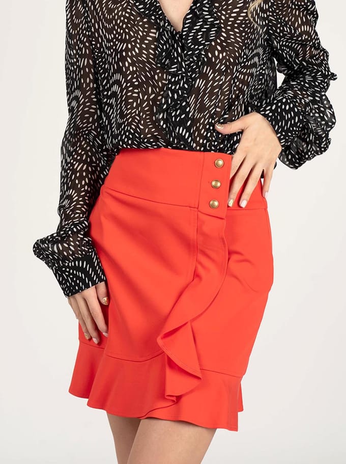 Pinko rok Chiacchierone Vrouw rood