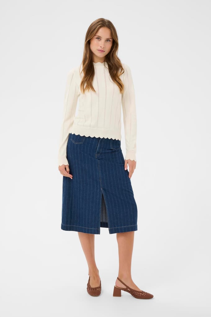 Saint Tropez ObetteSZ Pullover Dames Trui - Seedpearl