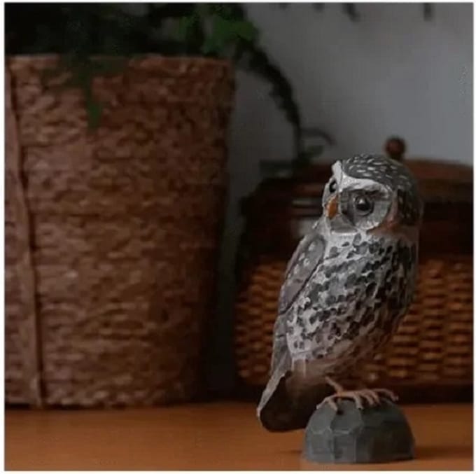 Wildlife Garden - Houten vogel - Steenuil