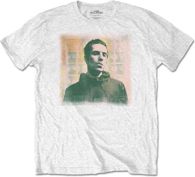 Liam Gallagher - Monochrome Heren T-shirt - L - Wit