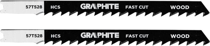 GRAPHITE - Figuurzaagblad - 6 TPI - U-type HCS - Zgrubne cięcie