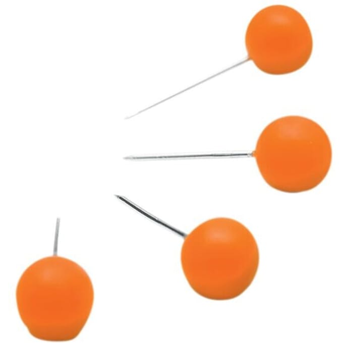 Nobo Punaises voor Memobord - 100 Stuks - Oranje