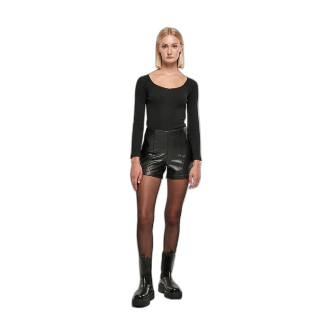 Urban Classics - Synthetic Leather Korte broek - 3XL - Zwart