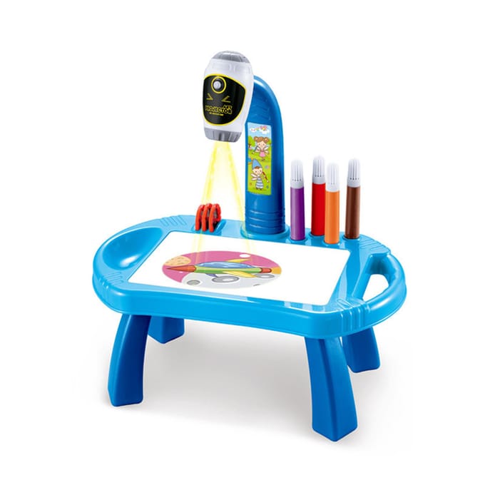 Kinderen leren bureau Traceren en tekenen Projector kunst tekenbord Projectie traceren schildertafel blue