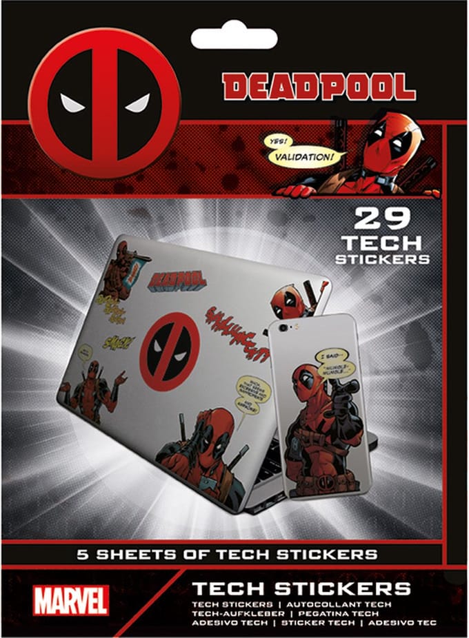 Stickerset - Marvel Deadpool - 5 vellen