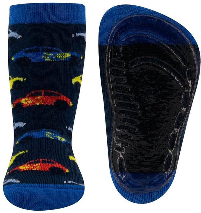 Antislipsokken Donkerblauw met Raceauto's - 21/22