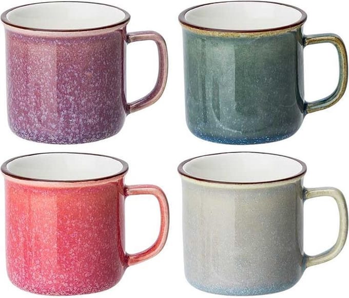 Sara minibeker d5xh5cm 6cl 4 asspink - purple - greige - petrol 4 stuks