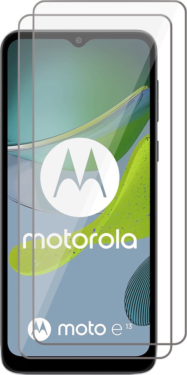 Screenprotector geschikt voor Motorola Moto E13 - 2x Gehard Glas Screen Protector GlassGuard