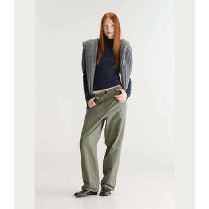 Broek Bellerose Pace Verde Salvia