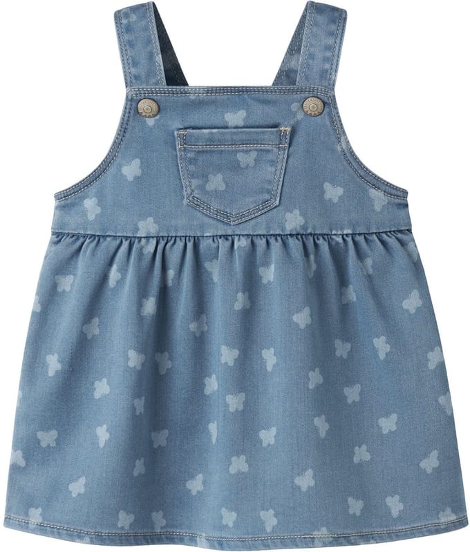 Name It - Jurk - NBFMille - Vlinders - Light Blue Denim - Maat 86