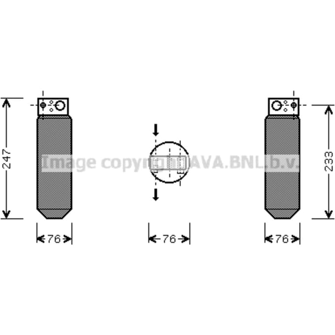 Droger, airconditioningsysteem HIGHWAY AUTOMOTIVE SCD014