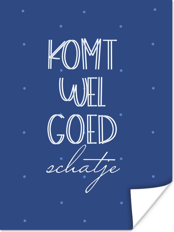 Poster Beterschap - Spreuken - Liefde - 30x40 cm