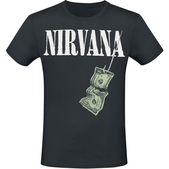Nirvana T-shirt - Nevermind Tracklist - S tot 3XL - voor Mannen - zwart