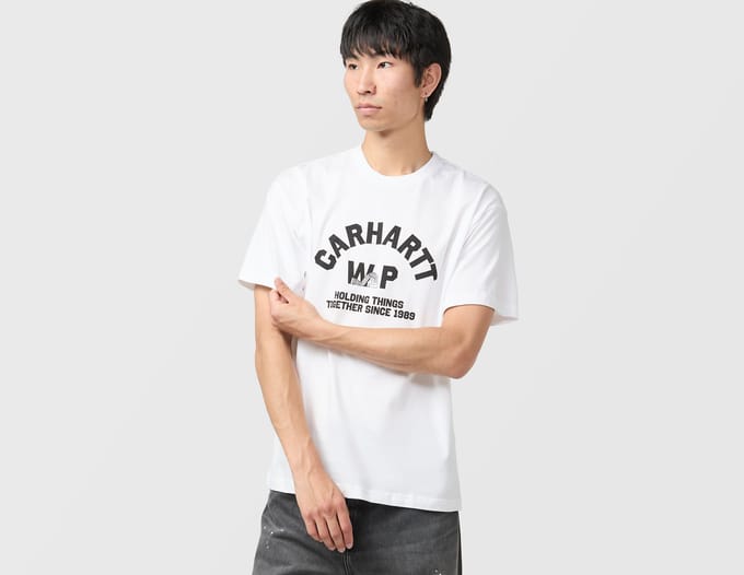 Regular fit t-shirt van puur katoen model 'Column'