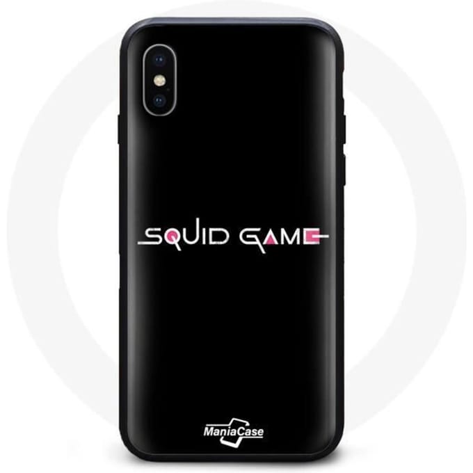 Hoesje - Squid Game - iPhone XS Max - Flexibel - Zwart - Gemengd zwart