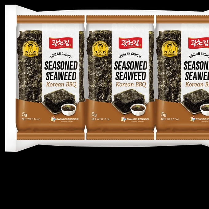 Kc Nori Seasoned Seaweed Korean Bbq 12 x 3 x 5 g
