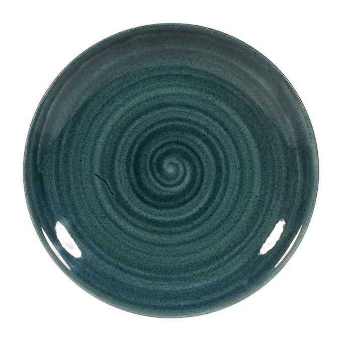 Churchill Stonecast Patina Rustic Teal Evolve Coupe Bord 16.5cm (12 stuks)