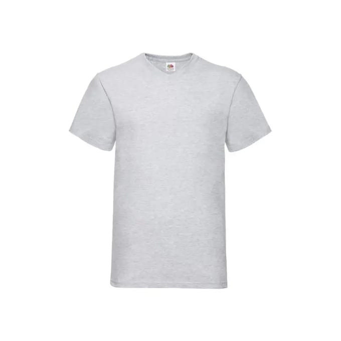 T-shirt met V-hals Fruit of the Loom Valueweight