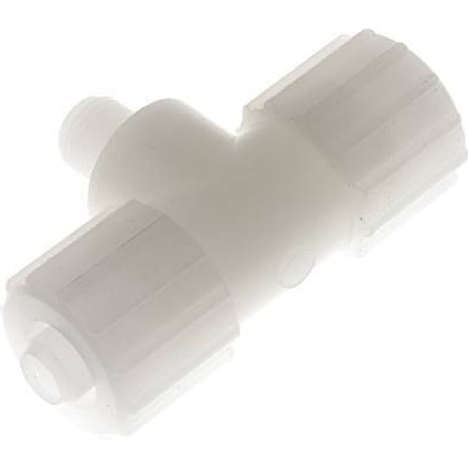 15x9mm & G1/4'' PVDF T-stuk Knelfitting Buitendraad 10bar Kunststof en Polyamide