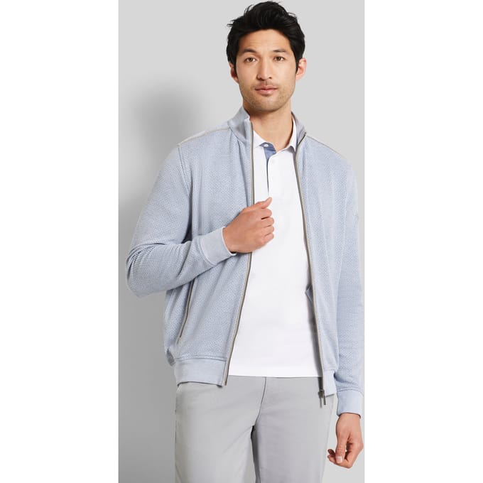 Bugatti Herren Sweatshirt met opstaande kraag