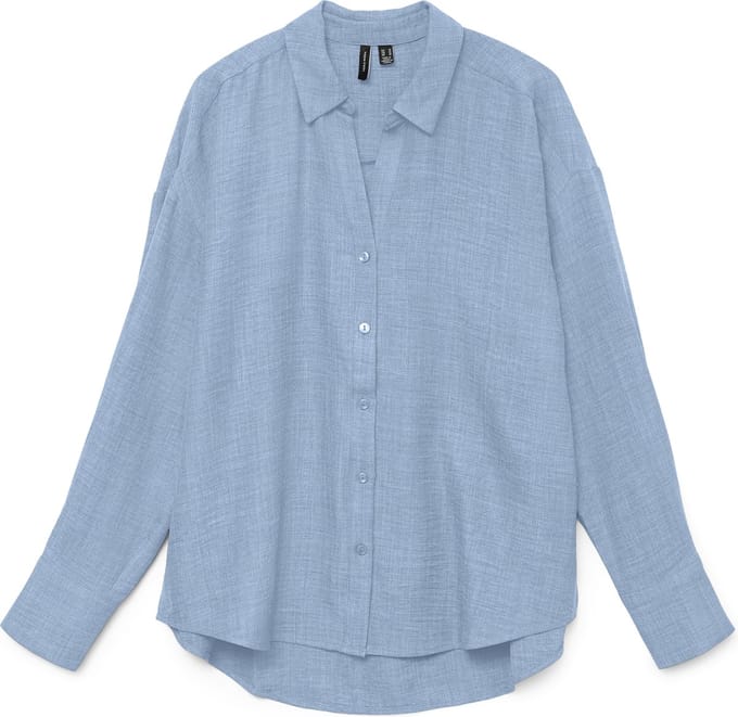 VERO MODA - VMMELANEY QUEENY LS SHIRT WVN NOOS - Dames - Blouses