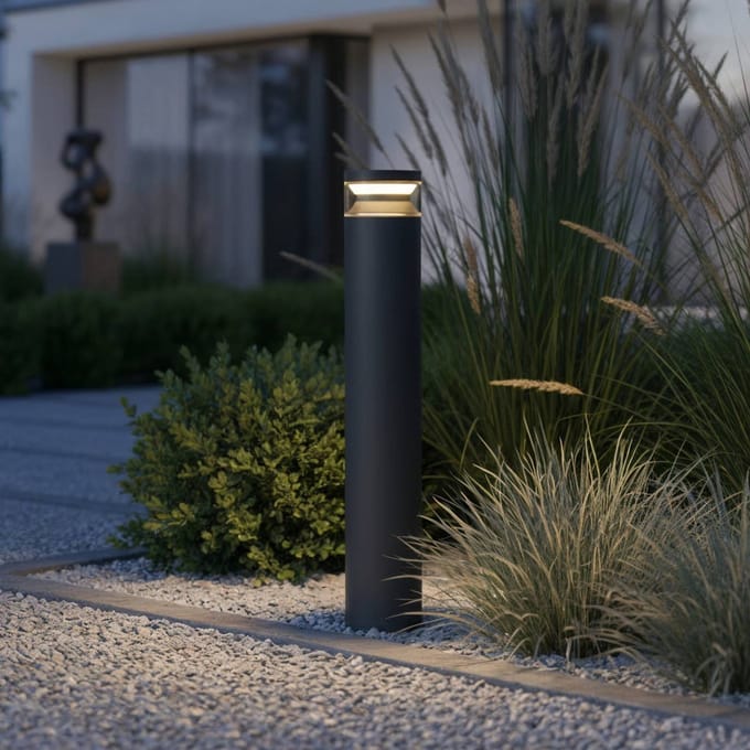 Ideal Lux LED tuinpadverlichting Boeing, hoogte 70 cm, zwart, IP65