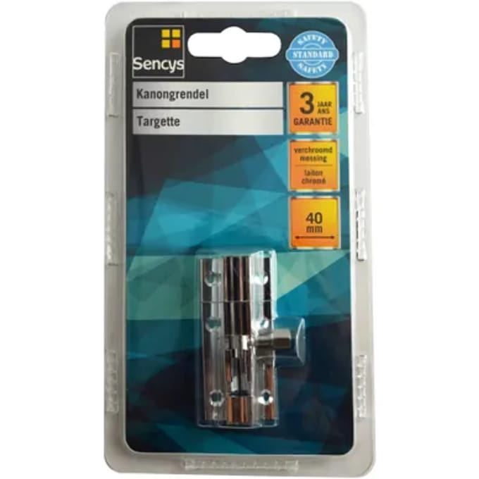 Sencys Kanongrendel - Verchroomd Messing - 40 Mm